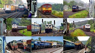 KONKAN Special 2018  40 in 1 Single Line Crossings and Overtakes Indian Railways [upl. by Emogene675]