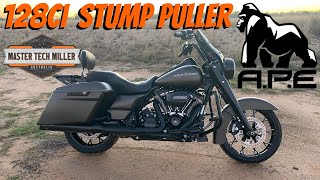 128ci Road King S  APE Stump Puller  Build  Dyno  Test Ride [upl. by Jennings]