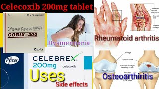 Celecoxib 200mg CapsuleCelebrex Cobix Zycel Uses Side effect Dose Precaution in Hindi [upl. by Royce]