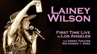 Lainey Wilson  Full Show From The Pit  1st Time Live In LA  The Greek Theatre  9124 [upl. by Yortal]