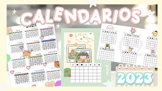 Calendarios 2023 PLANTILLAS GRATIS Y EDITABLES [upl. by Aynas713]