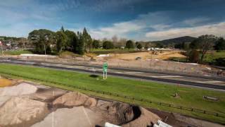 SH5SH30 Hemo Road intersection time lapse – September 2016 [upl. by Gnirol323]