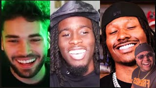 Adin Ross Invites Streamers To Michael Rubins All White Party Reaction [upl. by Atinel]