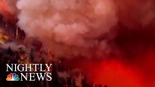 Evacuations Ordered As Colorado Wildfire Grows  NBC Nightly News [upl. by Suidualc]