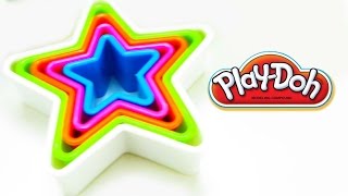 Estrellas de Plastilina Play doh en español Moldes de diferentes tamaños [upl. by Nev]