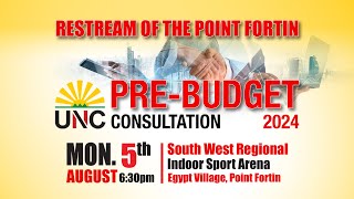 UNC PreBudget Consultation in Pt Fortin Restream [upl. by Mundy]