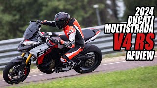 EXCLUSIVE 2024 Ducati Multistrada V4 RS Review [upl. by Sivart]