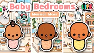 BABY BEDROOM MANSION IDEAS PART 1 🍼🥺💖  Toca Life World [upl. by Shuman]