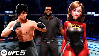 UFC 5  Bruce Lee vs Helen Parr Beautiful EA Sports UFC 5 [upl. by Jeffers]