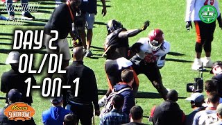 2024 Senior Bowl Coverage Day 2  OLvsDL  American Team 1 on 1 [upl. by Anytsyrk]