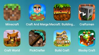 Minecraft Craft and Merge Mecraft Craftsman Craft World PickCrafter Build Craft Blocky Craft [upl. by Silrak]