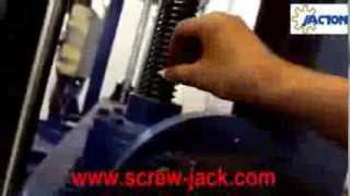 working of electrical screw jack actuatormotor driven jack screwelectric worm gear screw jack lift [upl. by Mesics978]