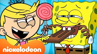 SpongeBob Loud House amp More CANDY MARATHON 🍬 20 Minutes  Nicktoons [upl. by Zadoc]