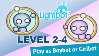 Lightbot Solution Level 24 [upl. by Rehnberg]