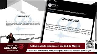 Activan alerta sísmica en la Ciudad de México [upl. by Collier]