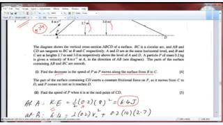 CIE Mechanics 1 Paper 4 code 970941 OctNov 2012 Exam Solutions [upl. by Hadlee]