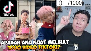 Mencoba NAMATIN 1000 Video TikTok [upl. by Idnek]