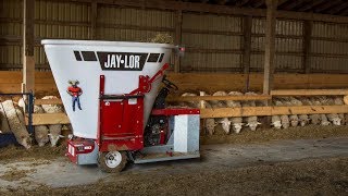 Jaylor 5050 Mini TMR Mixer De Kleer Family Sheep Farm Prepares a Consistent Ration [upl. by Carolyn]