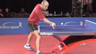 How to Forehand Flip  Killerspin Table Tennis [upl. by Ibloc662]