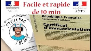 ANTS  Faire sa carte grise de Mobylette  Immatriculer une mobylette  Attention coût 2021 11euros [upl. by Kolodgie]