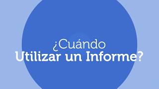 ¿Cómo utilizar un Informe de eInforma [upl. by Madonna]