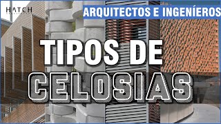 🏢 Tipos de celosias Metálicas madera concreto resina [upl. by Ahcsatan]