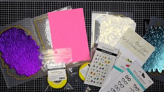 Small Spellbinders Haul amp Anna Griffin Card Layers Cut and Emboss Folders Review Empress amp Platinum [upl. by Berke]