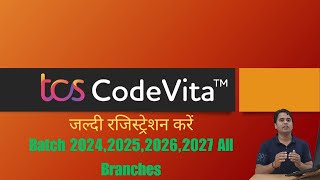 Dont Miss Out TCS Codevita Registration Now Open for 20242027 Batch [upl. by Ayetal758]