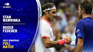 Stan Wawrinka vs Roger Federer Full Match  2015 US Open Semifinal [upl. by Haida563]