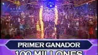 Primer Ganador 100 millones en quot¿Quién quiere ser millonario [upl. by Eirok]