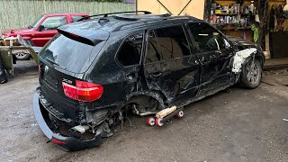 Рискнул и Купил BMW X5 после ДТП столба и отбойника восстанавливаем и оживляем [upl. by Quentin994]