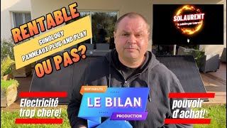 Bilan panneau solaire Sunology plug and play rentable ou pas [upl. by Annerahs406]