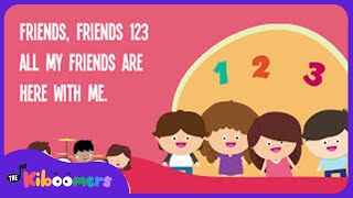 Friends Friends 123 Lyric Video  The Kiboomers Preschool Songs amp Nursery Rhymes [upl. by Gnirps]