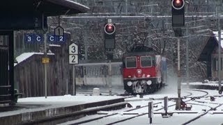 Durchfahrt Interregio mit SBB CFF FFS Re 44 1080 [upl. by Ziom]