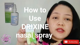 How to Use DRIXINE nasal spray  The proper way to use Spray  For nasal congestion  neljuztv [upl. by Ellenar265]