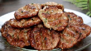 طبخ أسهل وأسرع وصفة كفته كباب بدون فرن مع الصوصات kofta kebab has never been so easy and delicious [upl. by Teirrah]