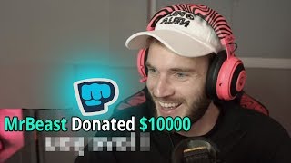 Donating 10000 To Pewdiepie [upl. by Irtemed]