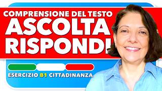 ASCOLTA RISPONDI  Comprensione del testo ITALIANO B1 e Migliora il tuo PARLATO 🇮🇹 italiano [upl. by Millan]