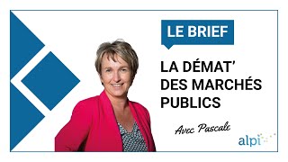 Le brief La dématérialisation des marchés publics  avec Pascale [upl. by Airamak590]