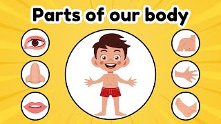 Parts of Our Body  Human Body Parts  Learn Parts of Body in English  partsofbody  bodyparts [upl. by Sharyl248]