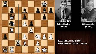 Fierce Rivalry Bobby Fischer vs Samuel Reshevsky  Herceg Novi Blitz 1970 [upl. by Evelunn]