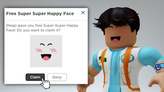 TRUCO SUPER HAPPY FACE VIRAL ¡FUNCIONA GRATIS CARAS DINAMICAS ROBLOX 😱✨ ANIELICA TIKTOK VIRALES [upl. by Eetnom]