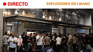 EXPLOSIONES LÍBANO Inmediaciones de un HOSPITAL en BEIRUT donde están llevando a HERIDOS  RTVE [upl. by Yrram]