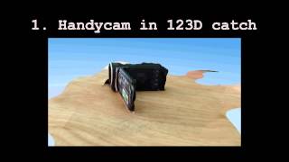 AutoDesk 123D Catch  Matchmover  Sony Handycam HDRCX115 [upl. by Ajiram]