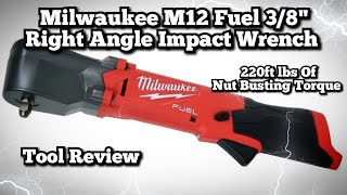 Milwaukee 256420 M12 Right Angle Impact Ratchet Review  Didnt Expect That To Happen [upl. by Rosmunda197]