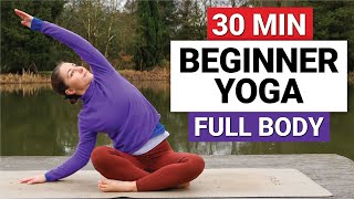 30 Min Beginner Yoga  Gentle Full Body Yoga Flow [upl. by Hamner]