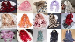 100 Stylish Designer Fancy Scarfs  Beautiful Scarf Designs  Trending Types of Beautiful Scarfs [upl. by Bernita646]