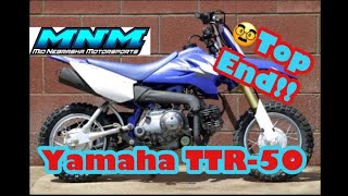 Yamaha TTR50  Top End  Piston  Cylinder Wear WATCH OUT [upl. by Allemaj484]