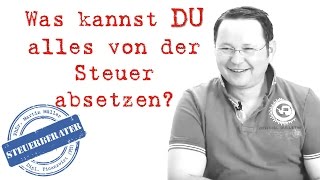 Was kann man von der Steuer absetzen [upl. by Yznil]