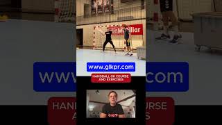 Handball goalkeeper sliding training handballvideo goalkeepertraining handballgoalkeeper [upl. by Kauslick]